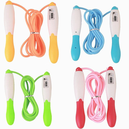 Unisex Fitness Jump Ropes With Counter Sports Fitness Adjustable Fast Speed Counting Jump Skip Rope Wire Calories Counting Cordless Rope Skipping For Adult Boys Girls