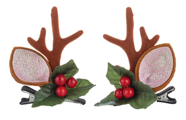 Tis the Season Hair Clips - Pink
