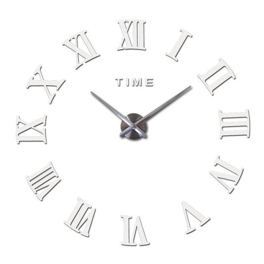 Wall Clock Promotion New Home Decor Large Roman Mirror 3D Wall Clock Mirror Surface Decorative Clock Large Wall Sticker Clock for Living Room Bedroom Office Home Decorations Fashion Modern Quartz Clocks Living Room Sticker Watch