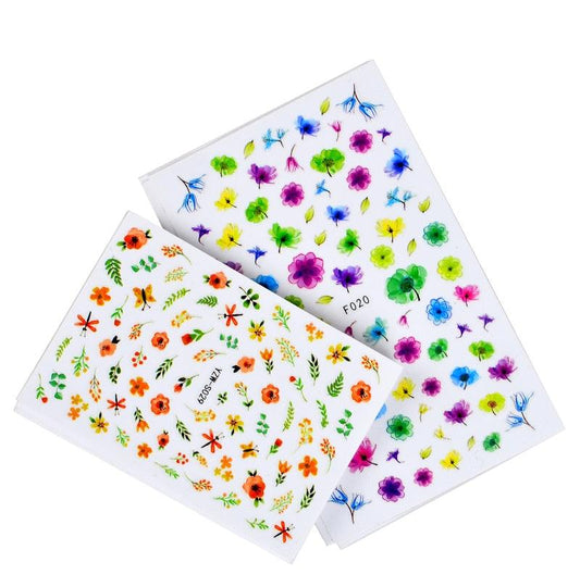 Water Decal Nail Art Decorations Nail Sticker Tattoo Full Cover Beauty Decals Manicure Supplies Accessories Women Kids Girls Manicure Decoration Nail Art Supplies 3D Self-Adhesive Nail Decals Designer Nail Stickers for Acrylic Nails
