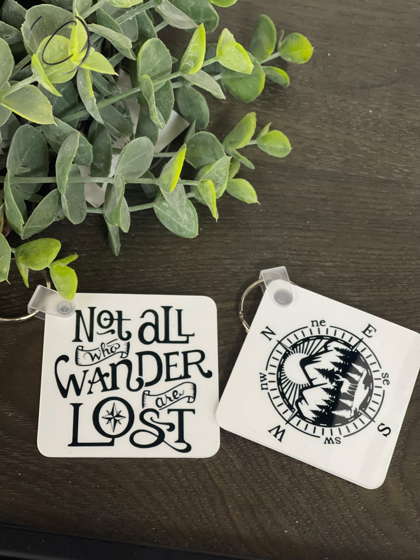 Not All Are Lost Keychain