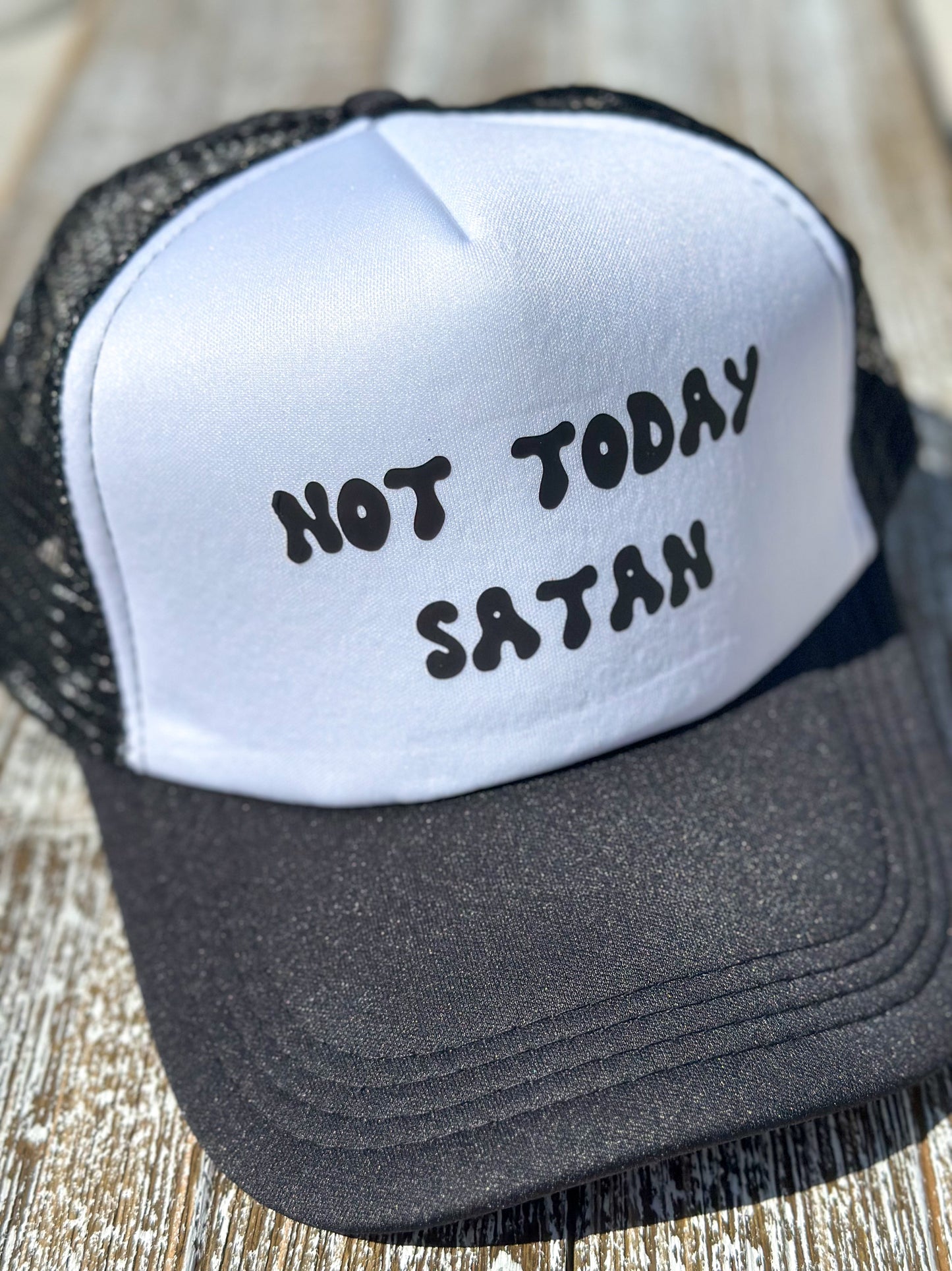 Value Foam Trucker Hat "Not Today Satan"