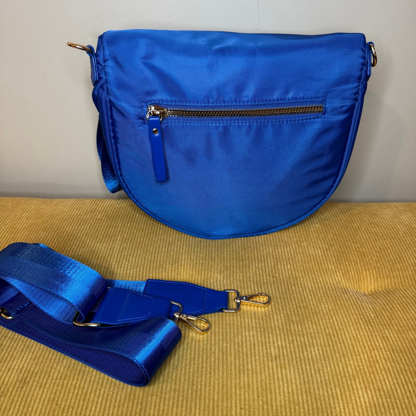 The Roni Nylon Crossbody - Solid Bright Blue