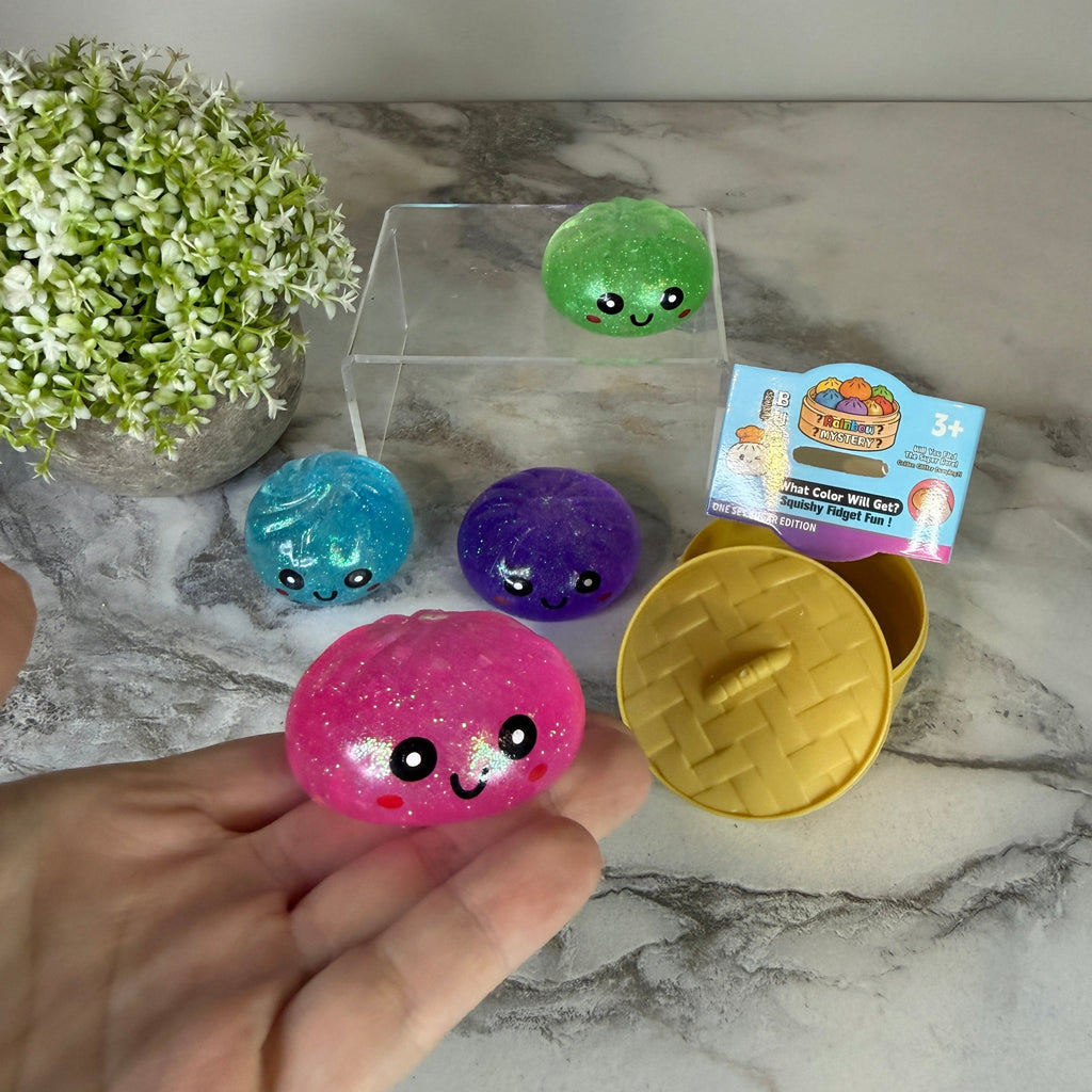 Squishy Toy - Mini Dumpling, Slow Gel Glitter, Single Item