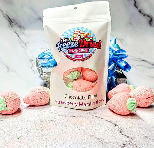 Chocolate Filled Strawberry Marshmallows