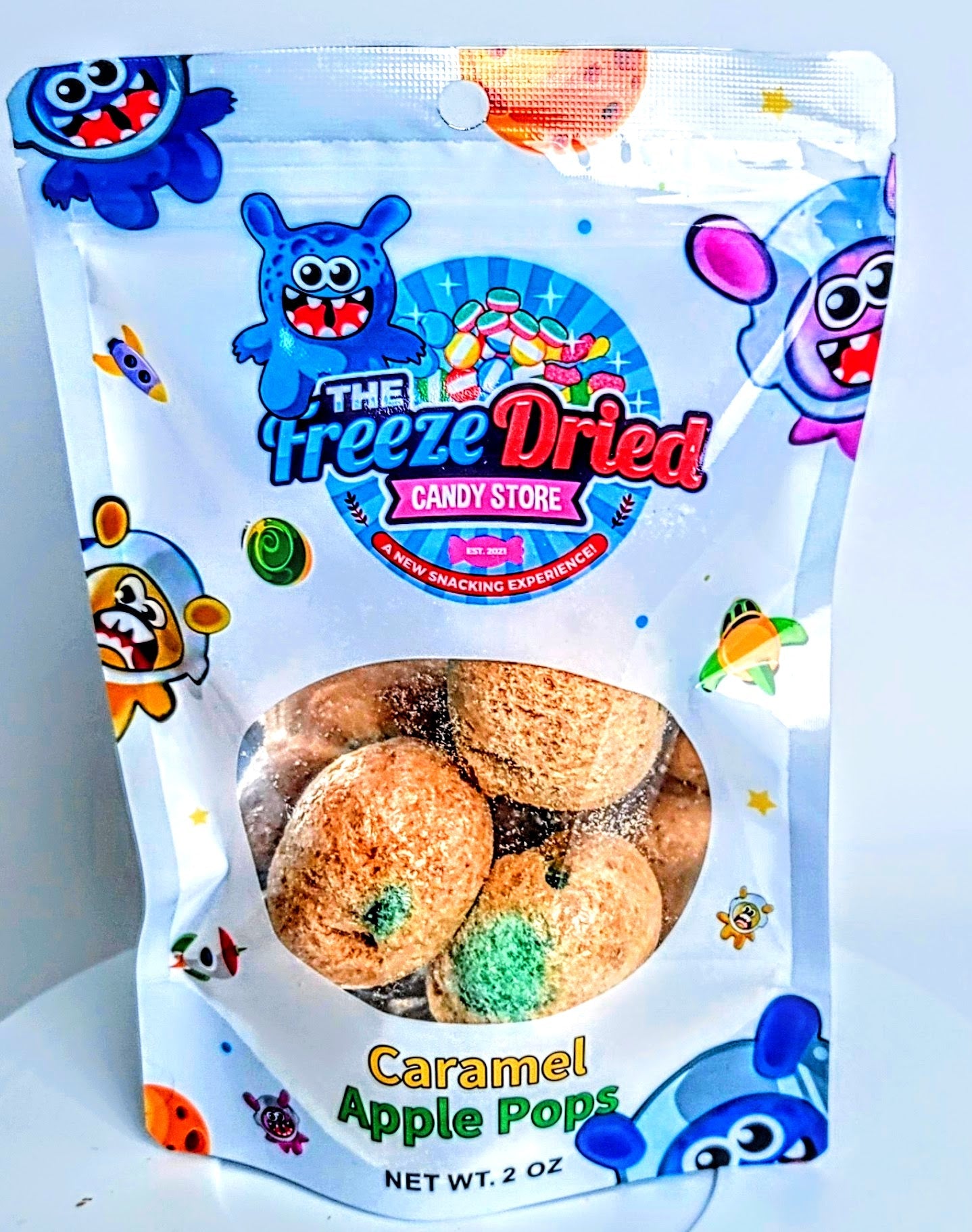 Freeze Dried Caramel Apple Pops