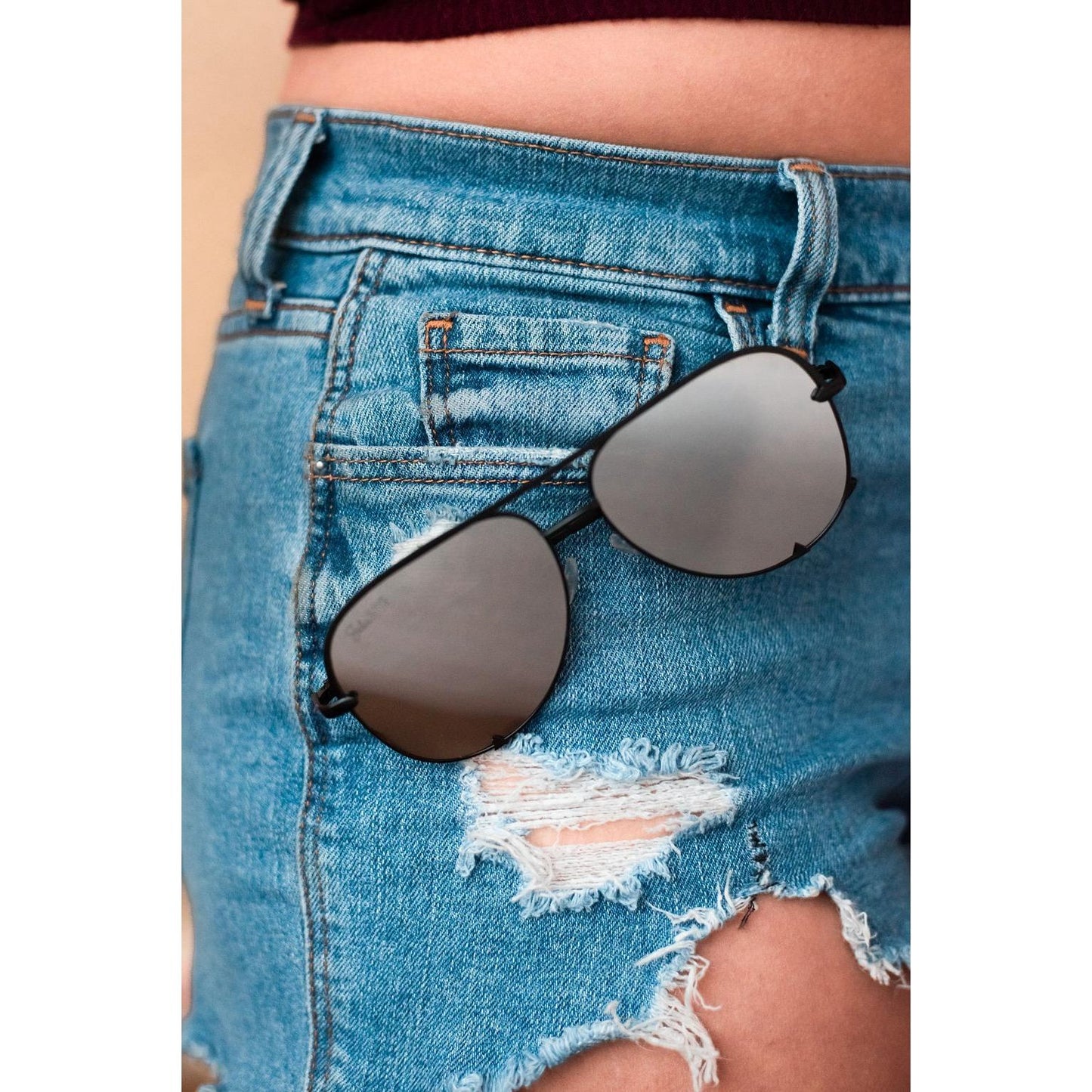 Ready to Ship | The Alex Black/Silver - High Quality Unisex Aviator Sunglasses