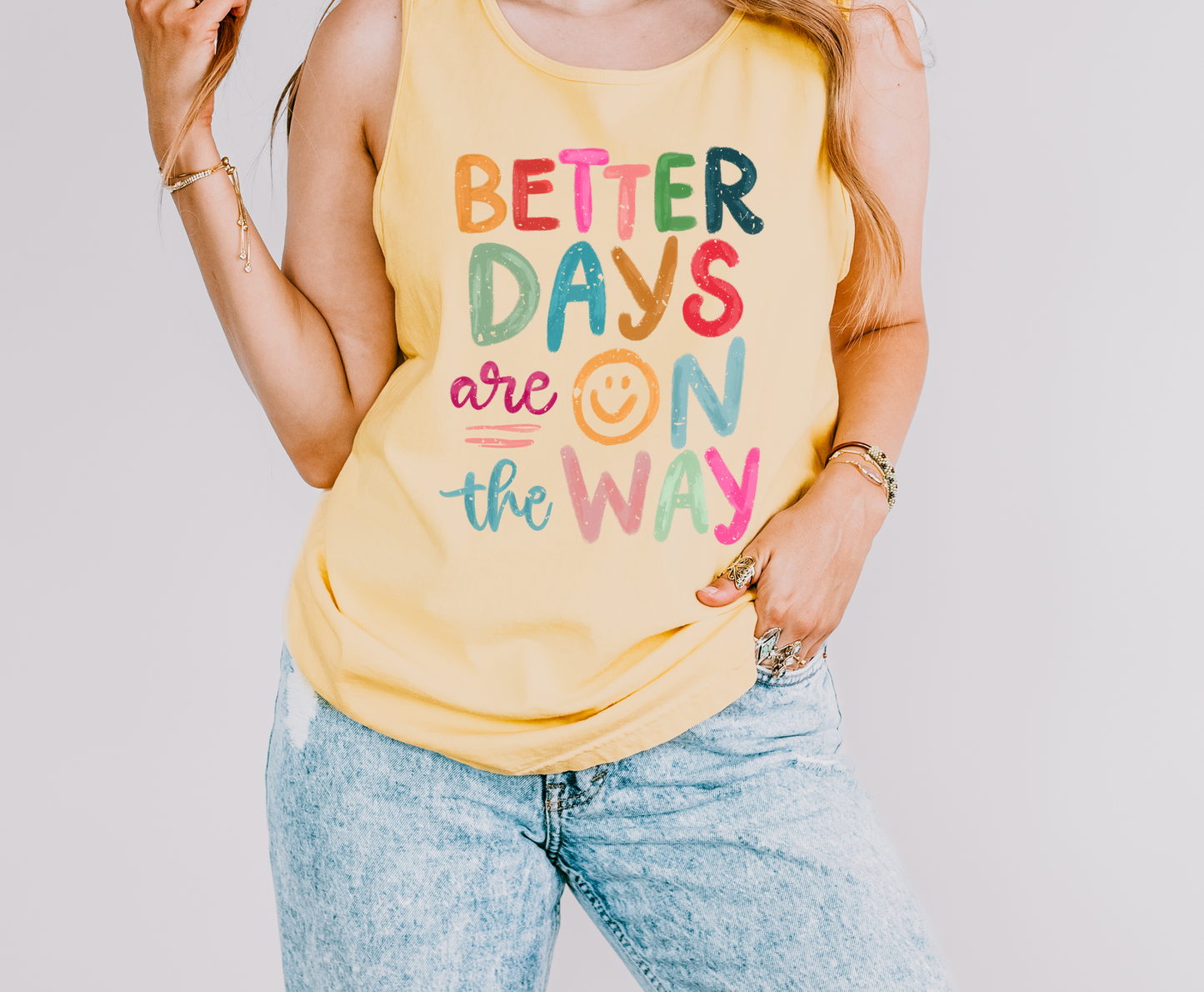 Better Days Are On The Way Graphic Tank Top