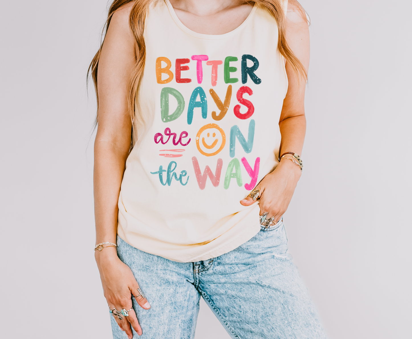 Better Days Are On The Way Graphic Tank Top