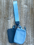 Dana's Dual Pouch Wallet Keychain "Navy-Blue"
