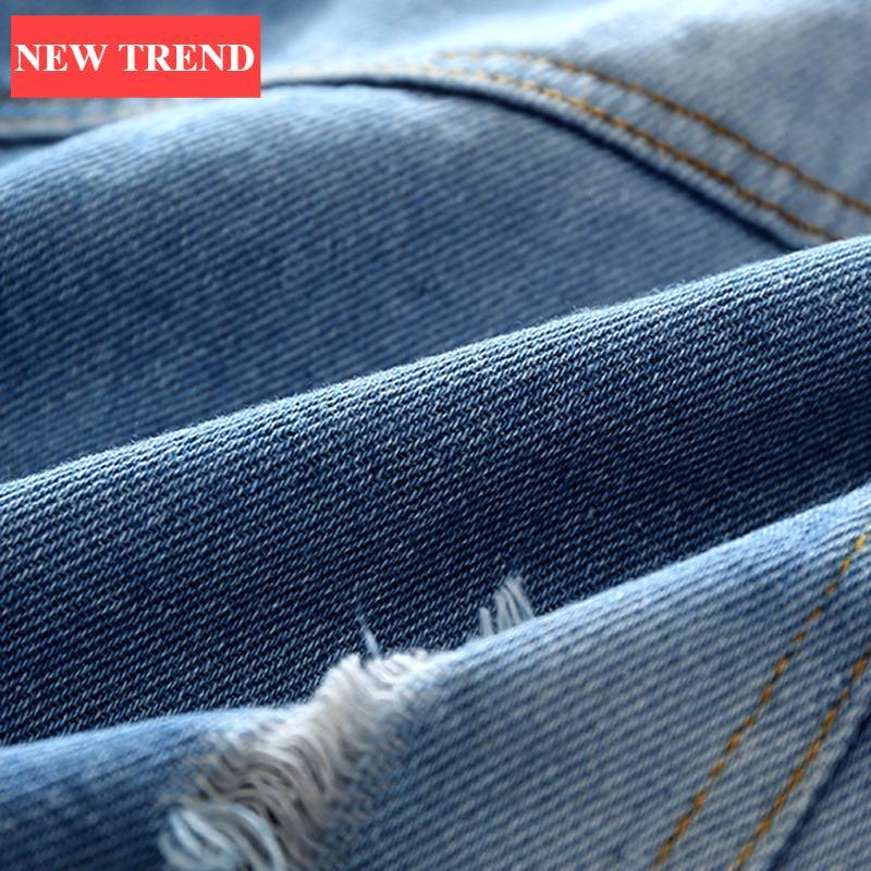 Modern Luxury Baby Girls Outerwear Jeans Coat Ripped Embroidery Jackets For Girls With Roses