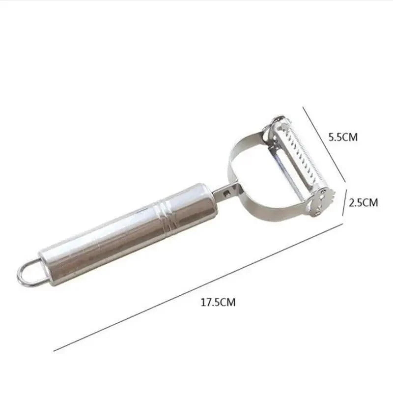 2PCS Stainless Steel Multi-function Vegetable Peeler And Cutter Peeler Potato Carrot Kitchen Tool
