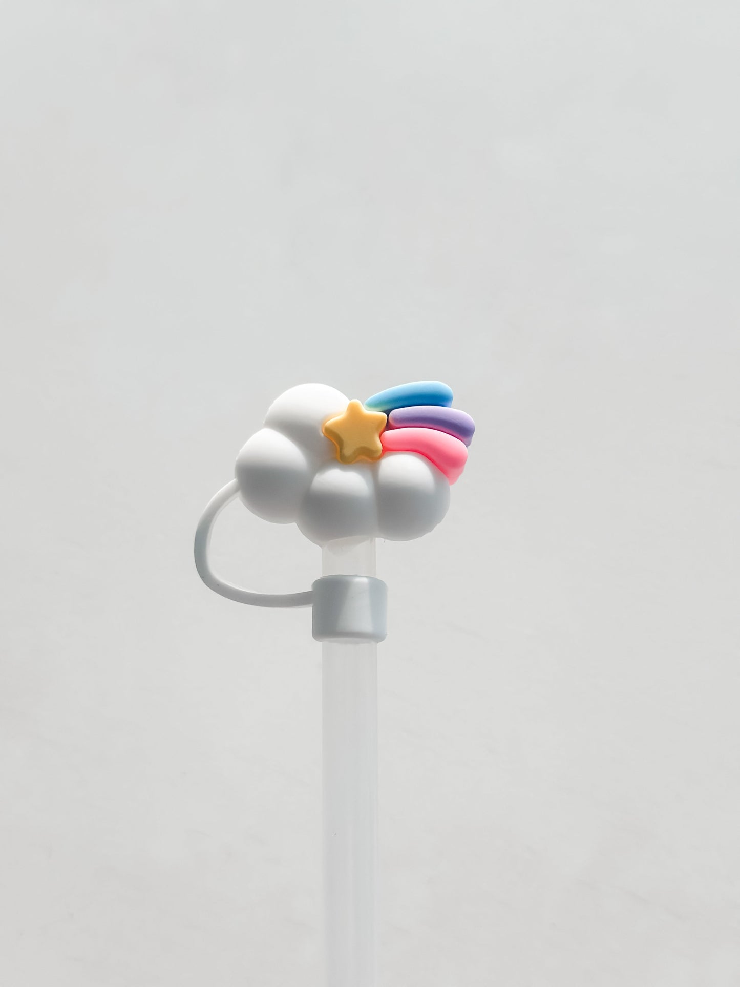 Straw Cover "Rainbow Clouds"