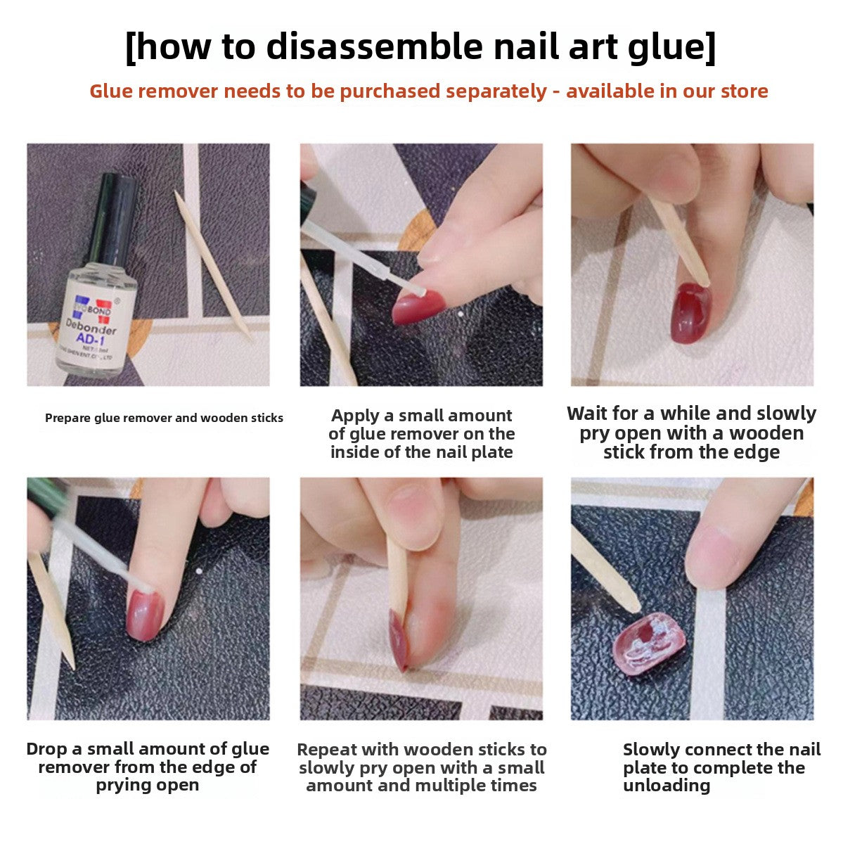 0951- Handmade press on nails fake nails removable