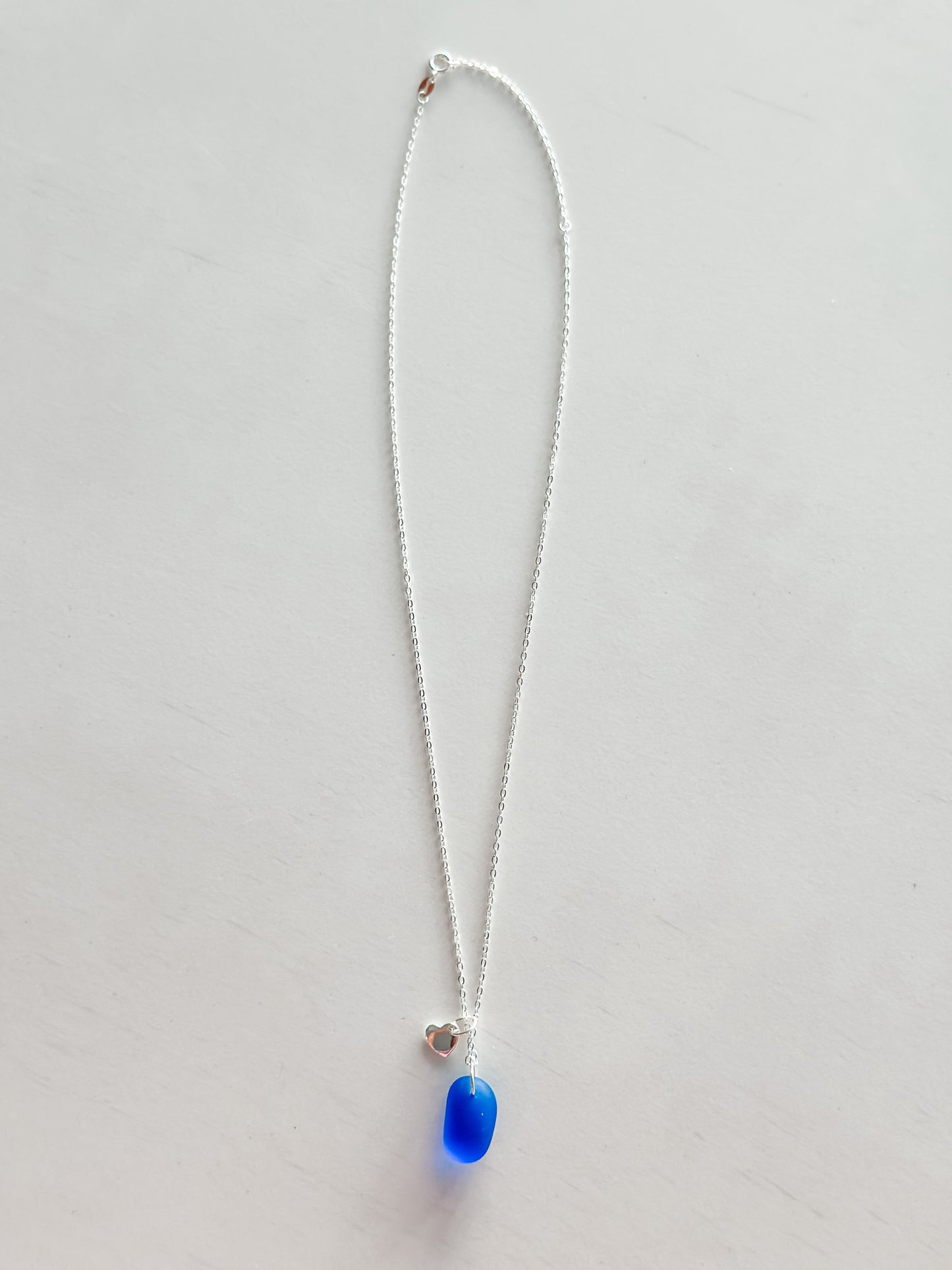 "Shelly Seaglass" Royal Silver Necklace