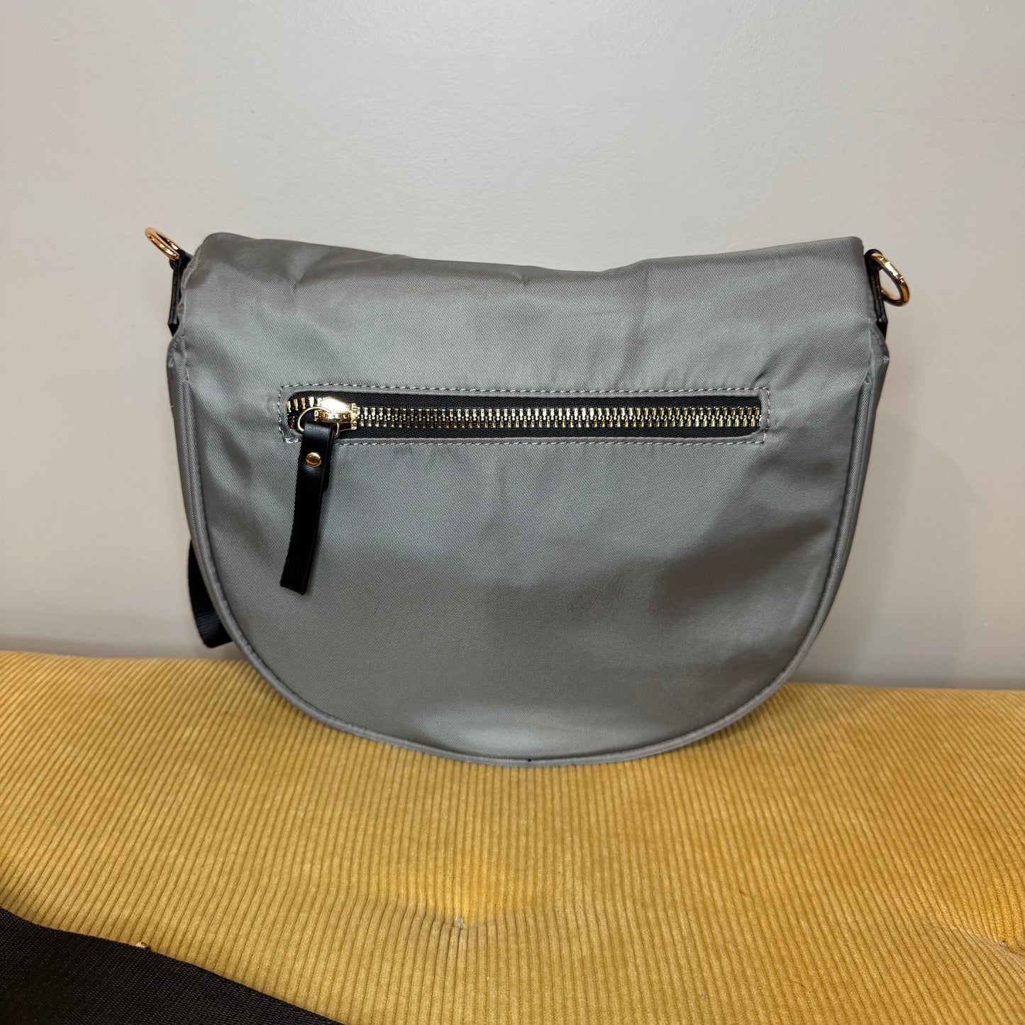 The Roni Nylon Crossbody - Grey + Black - PREORDER