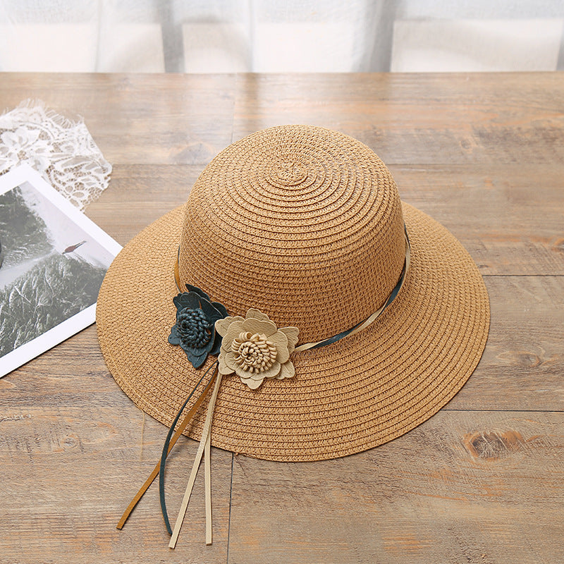 Girls Hats Children Raw Edge Straw Hat For Girls Kids Sun Cap Girls  Hat Baby Beach Caps In leegant Modern Design