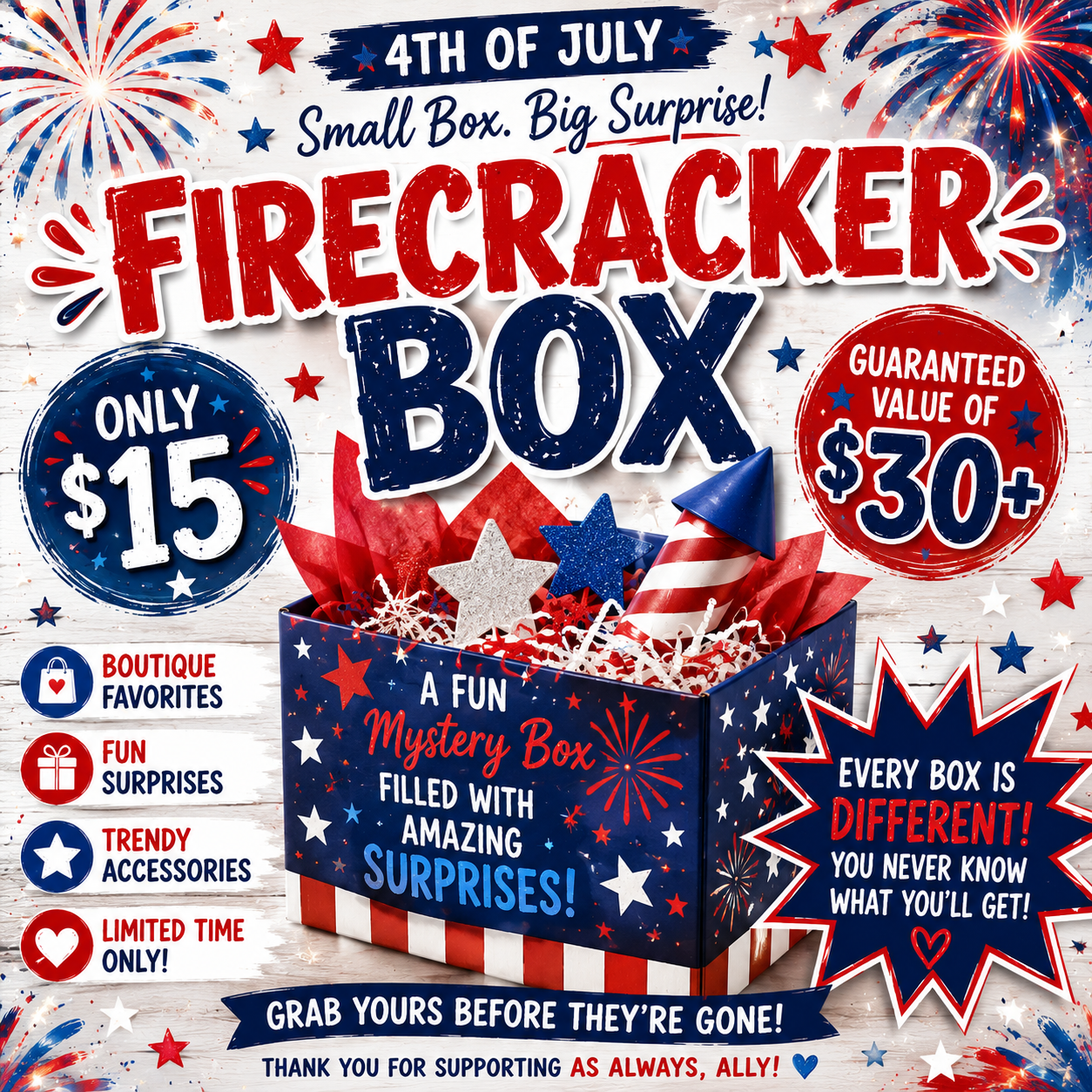 FIRECRACKER BOX