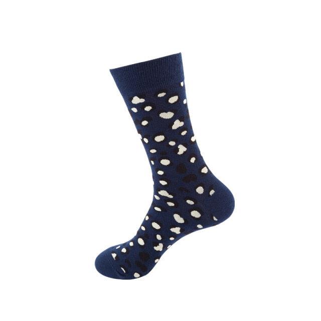 5 Pairs Women's Colorful Cotton Socks Fruits Banana Avocado Lemon Egg Cookie Donuts Food Happy Color Socks