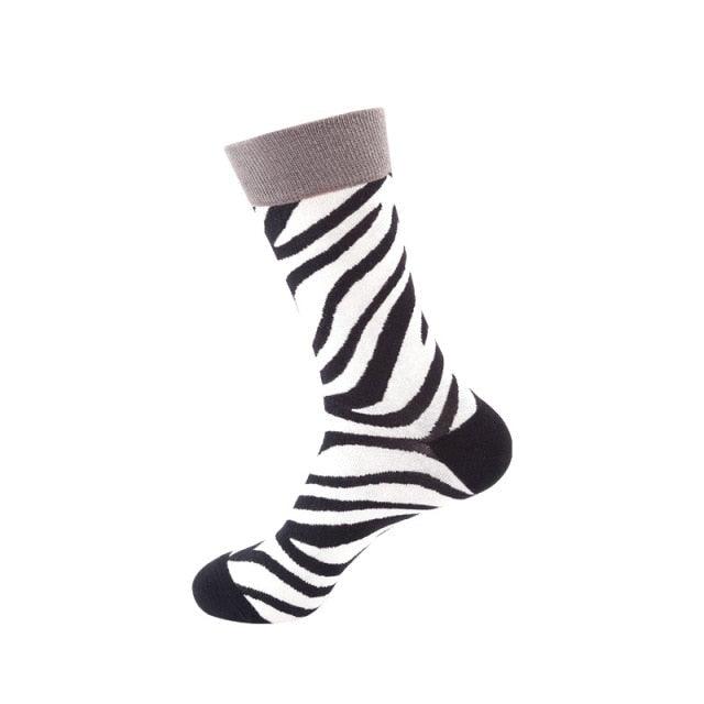 5 Pairs Women's Colorful Cotton Socks Fruits Banana Avocado Lemon Egg Cookie Donuts Food Happy Color Socks