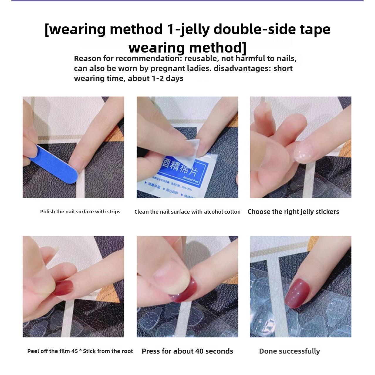 1065 Handmade Nail Wear Nail Art Reusable Press on Nails False Nails