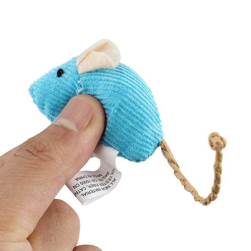 6pcs/lot Mix Pet Toy Catnip Mice Cats Toys Fun Plush Mouse Cat Toy For Kitten Skitter Critters Cat Toy Value Pack