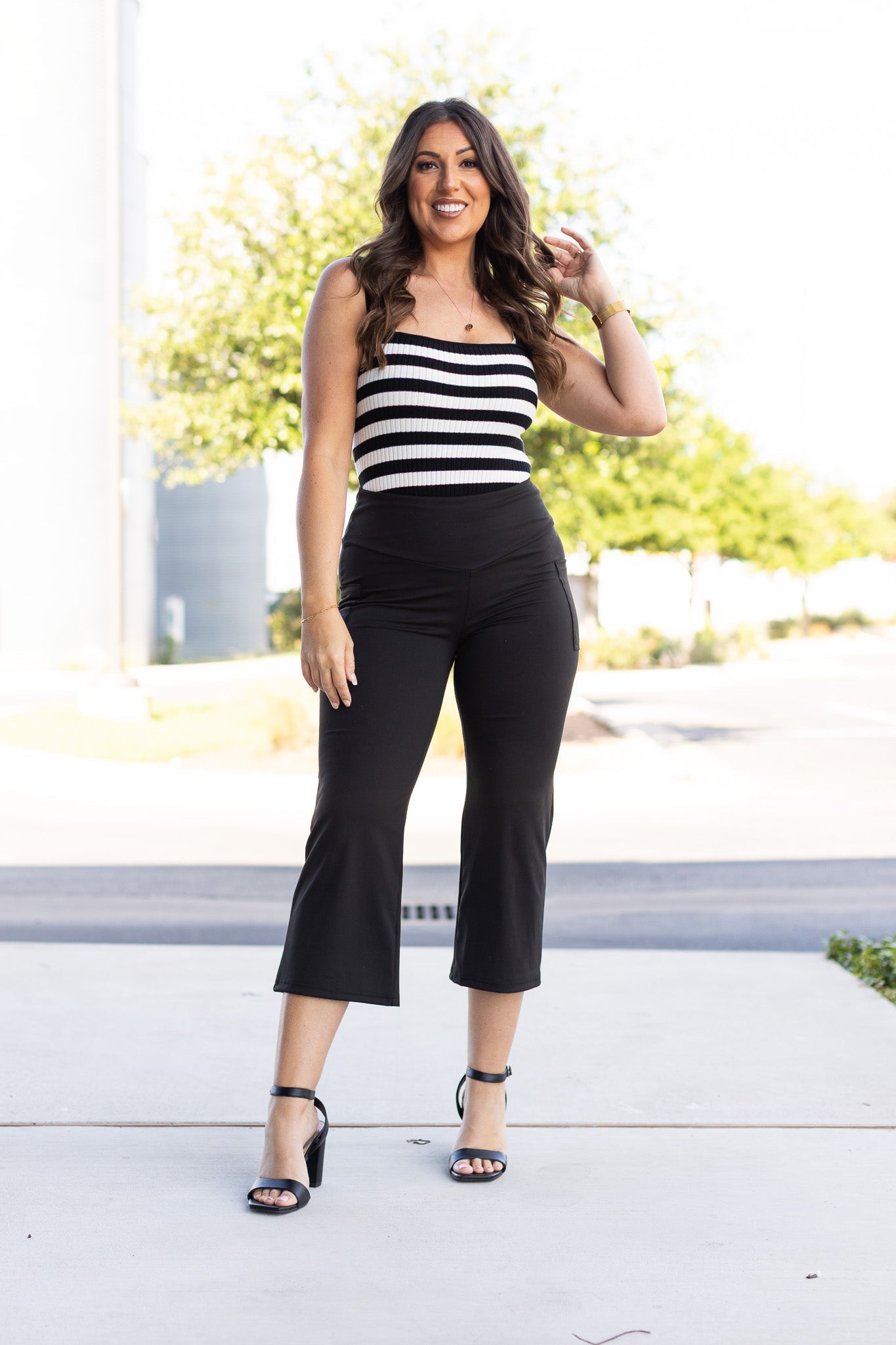 Ready to Ship |  The Faith - Tummy Control High Waisted Guacho Pants