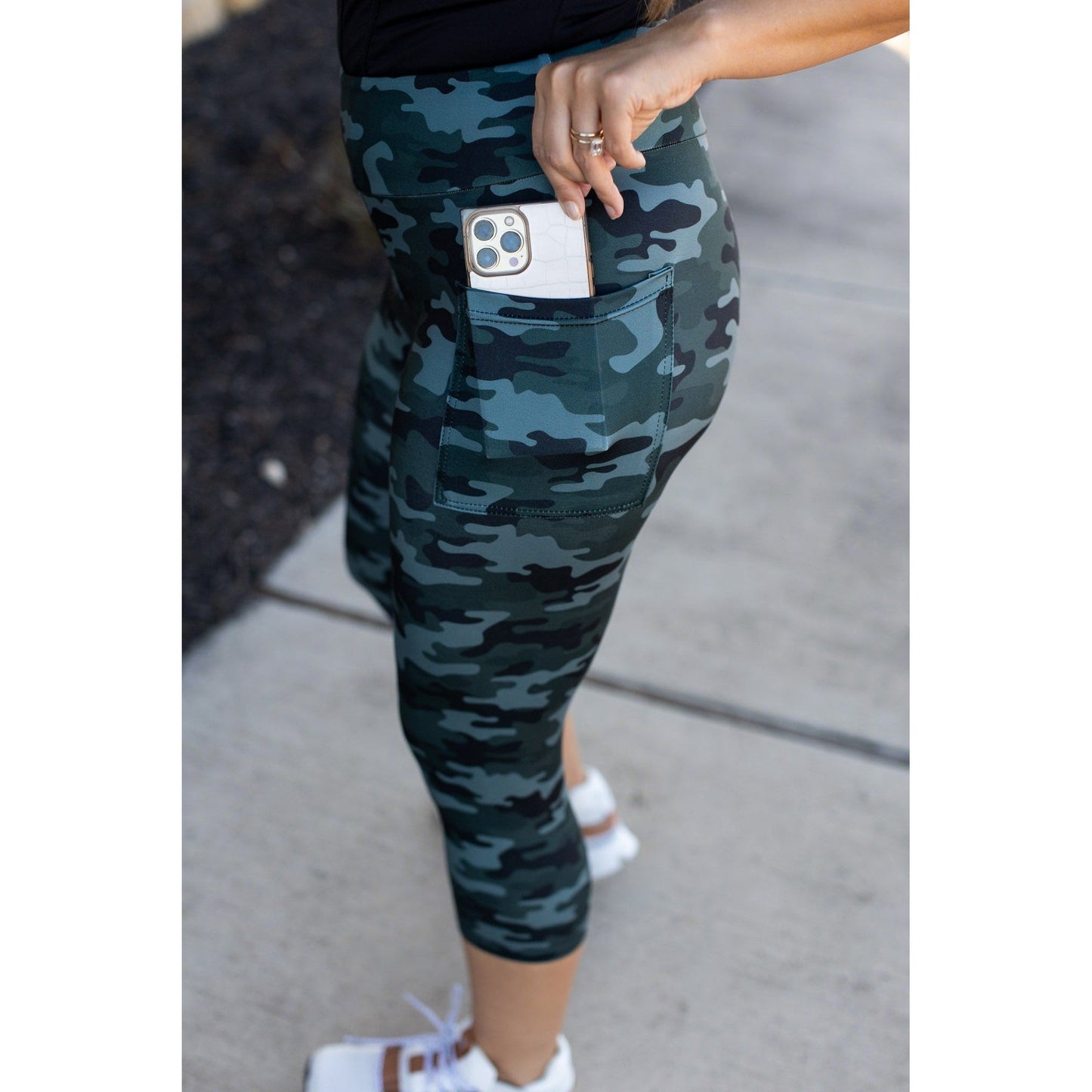 Ready to Ship | CAMO 2.0 CAPRI with POCKETS  - Luxe Leggings by Julia Rose®