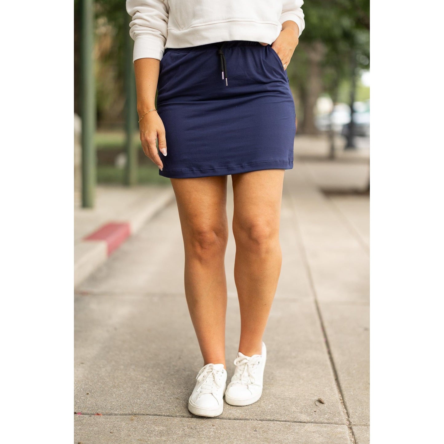 Ready to Ship | The Naomi NAVY Jogger Skirt