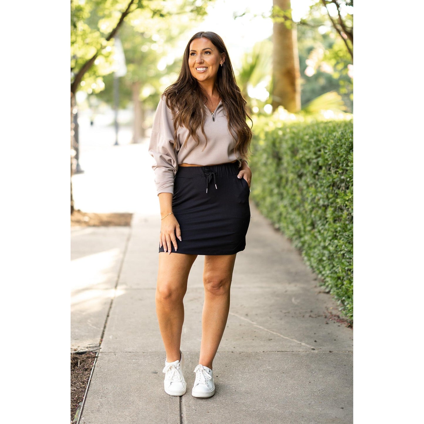 Ready to Ship | The Kristina BLACK Jogger Skirt