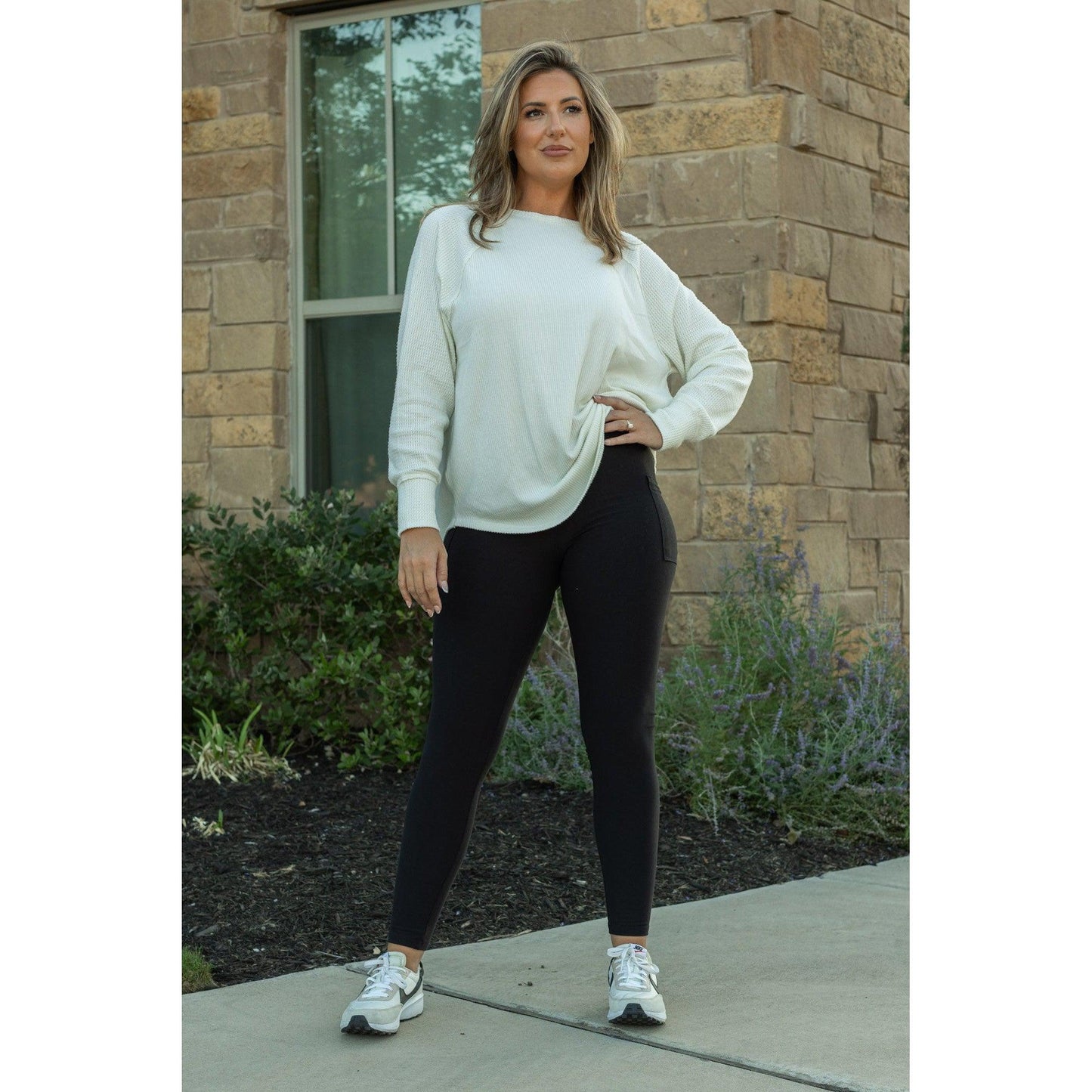 PreOrder |   Black FLEECE Full Length Leggings with Pockets Round 4 - Luxe Leggings by Julia Rose®