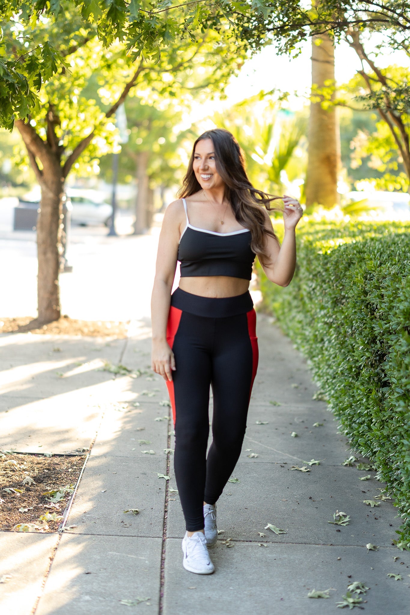 PreOrder | The Roxie - Red Panel Full Length Leggings
