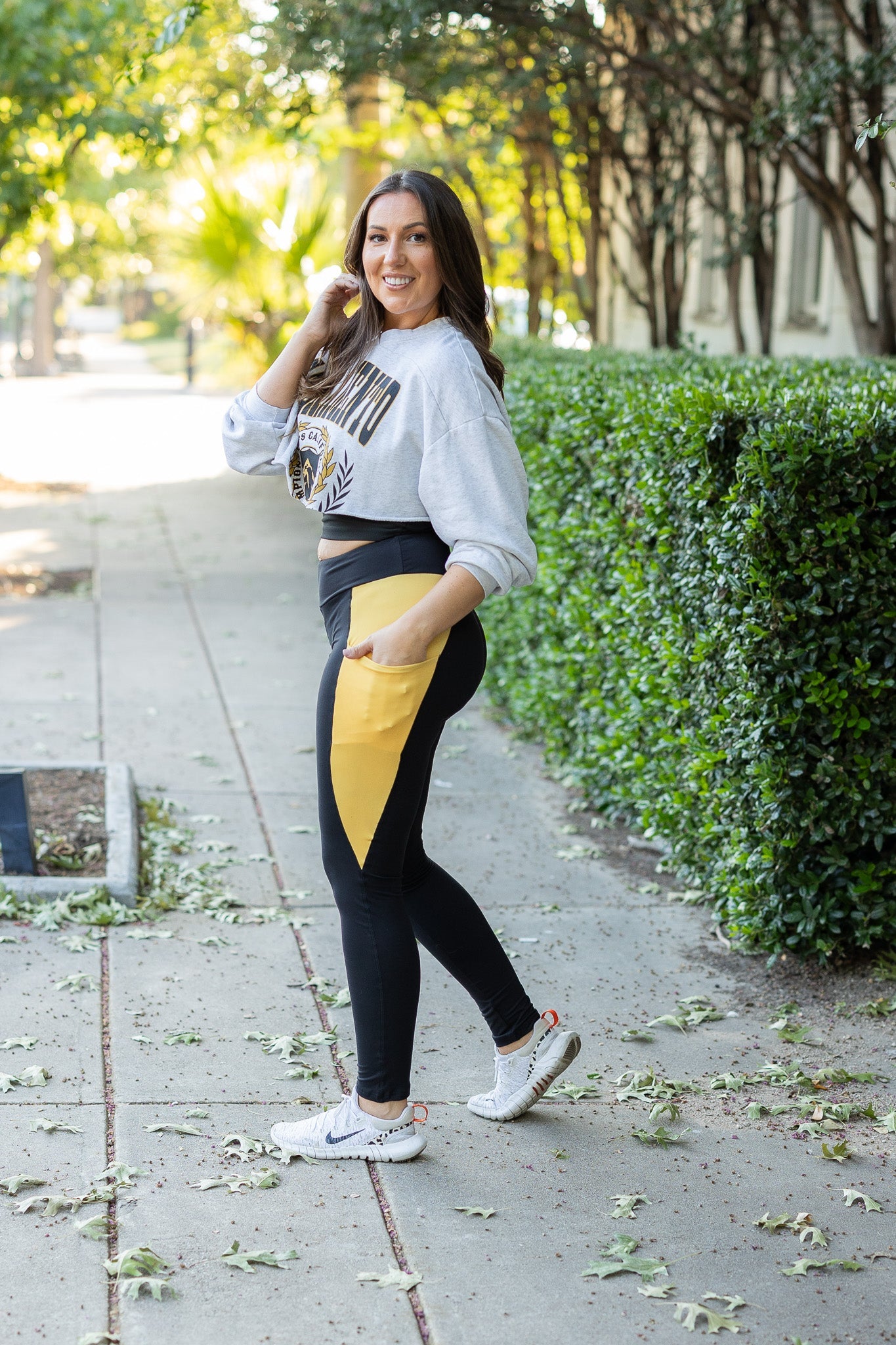 PreOrder | The Yasmine - Yellow Panel Full Length Leggings