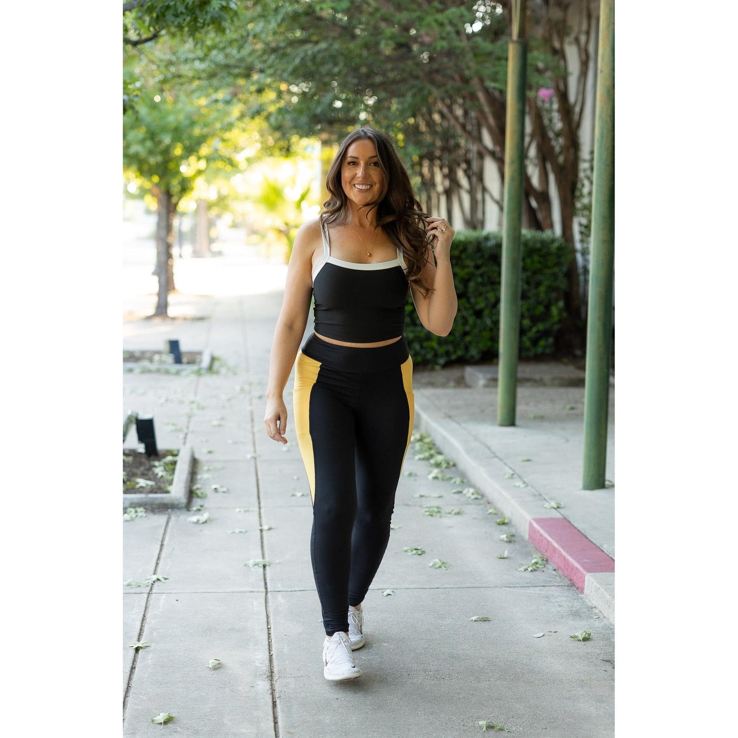 PreOrder | The Yasmine Yellow Panel Full Length Leggings  ROUND 2