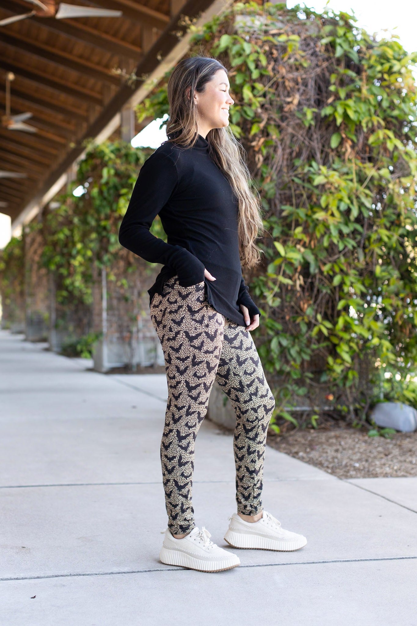 PreOrder | The Bianca - Leopard Bats Leggings - Luxe Leggings by Julia Rose®