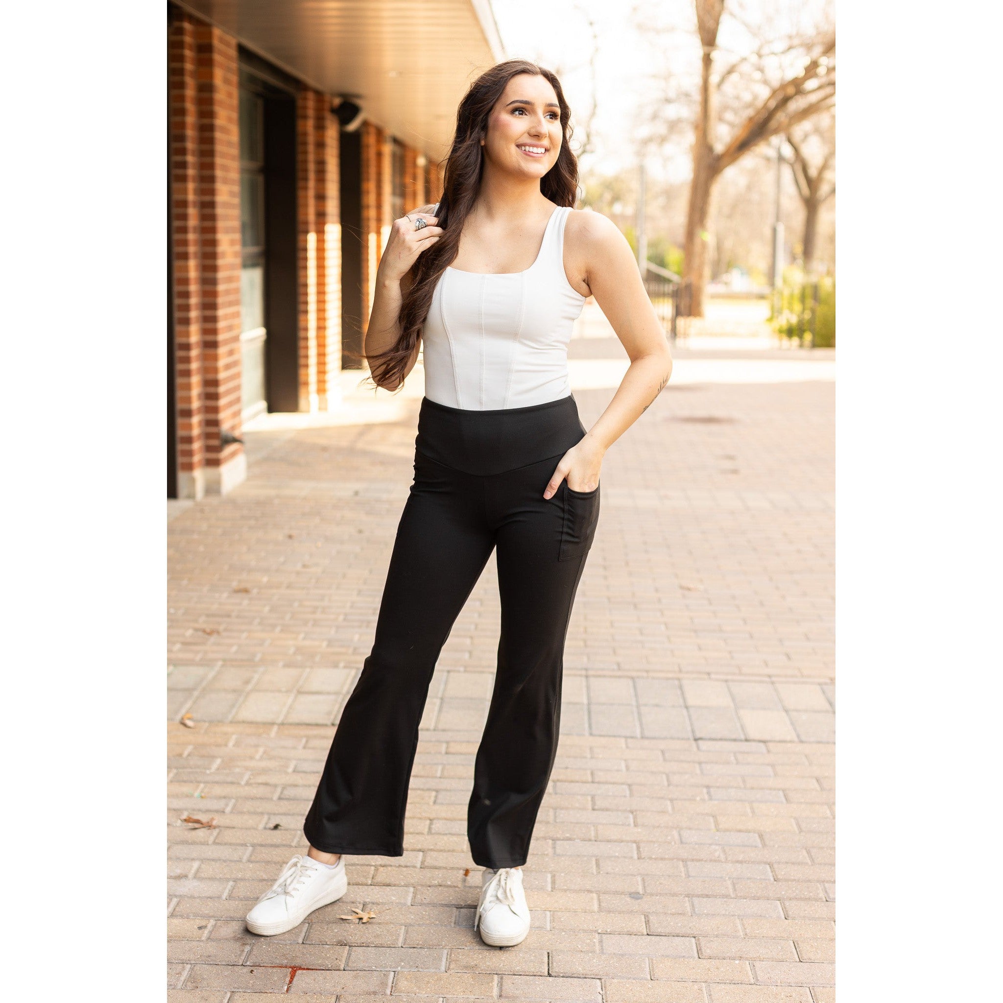 Julia Rose The Madeline tummy control bootcut leggings high-waisted women’s leggings