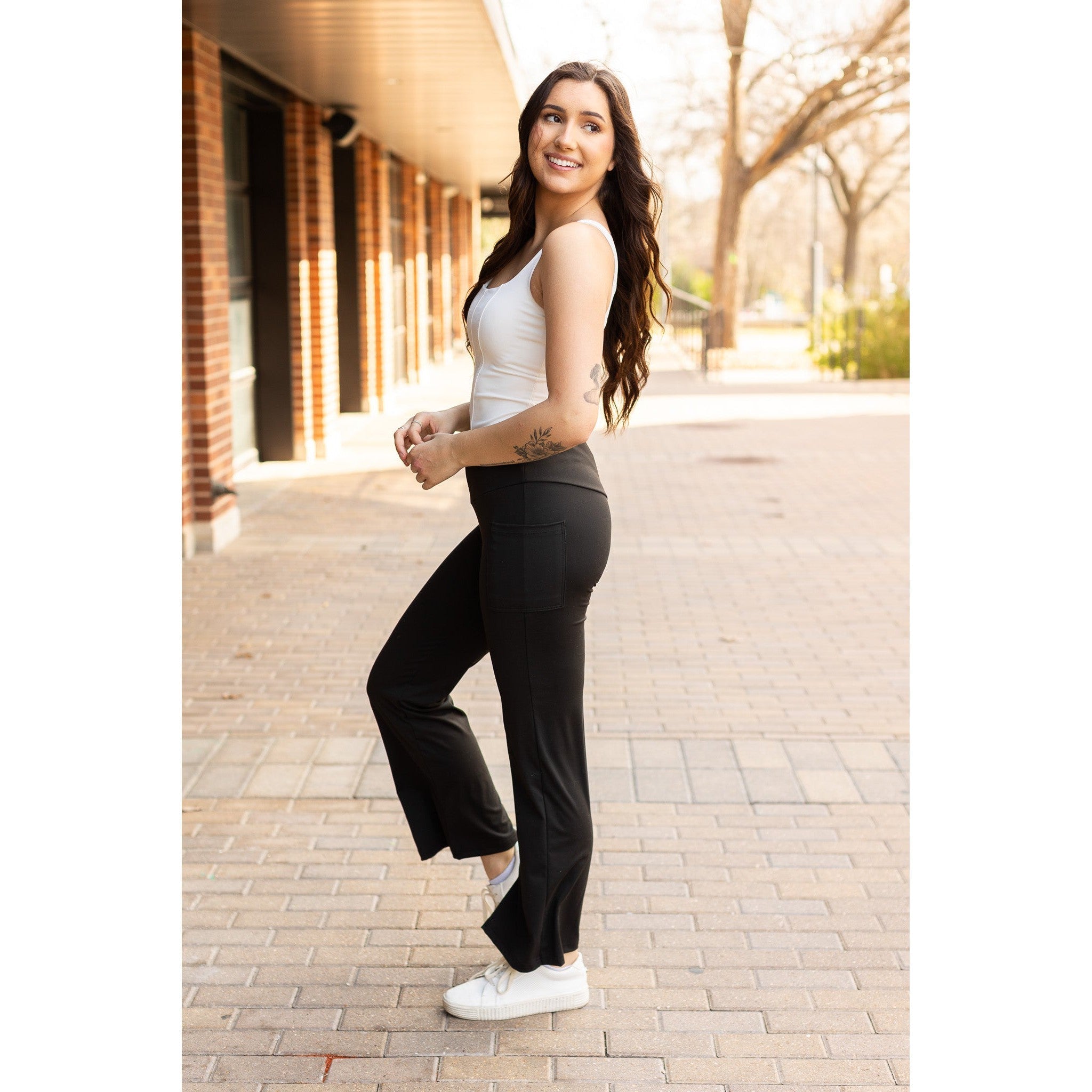 Julia Rose The Madeline tummy control bootcut leggings high-waisted women’s leggings