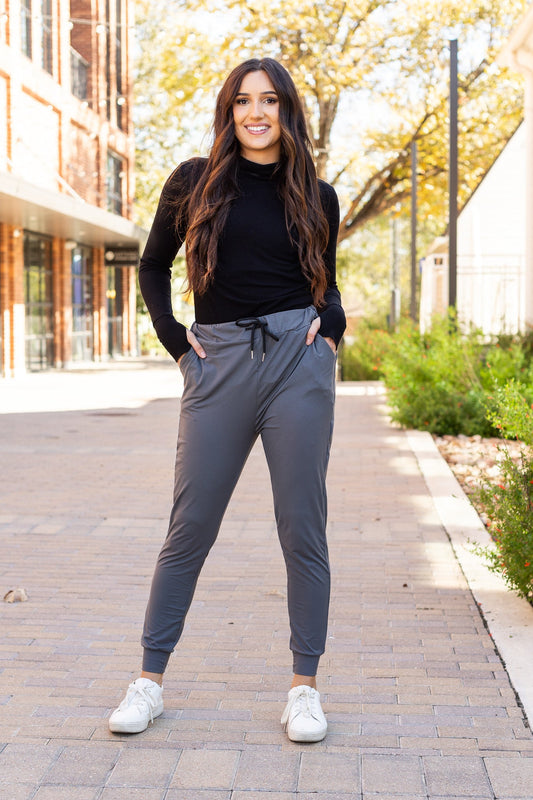 PreOrder | The Cindy Charcoal Joggers - Luxe Leggings by Julia Rose® Round 2