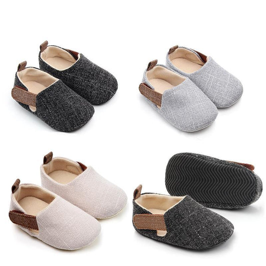Baby Unisex Shoes Infant Soft First Walkers Nonslip Indoor Outdoor Shoes Cotton Fabric Prewalkers