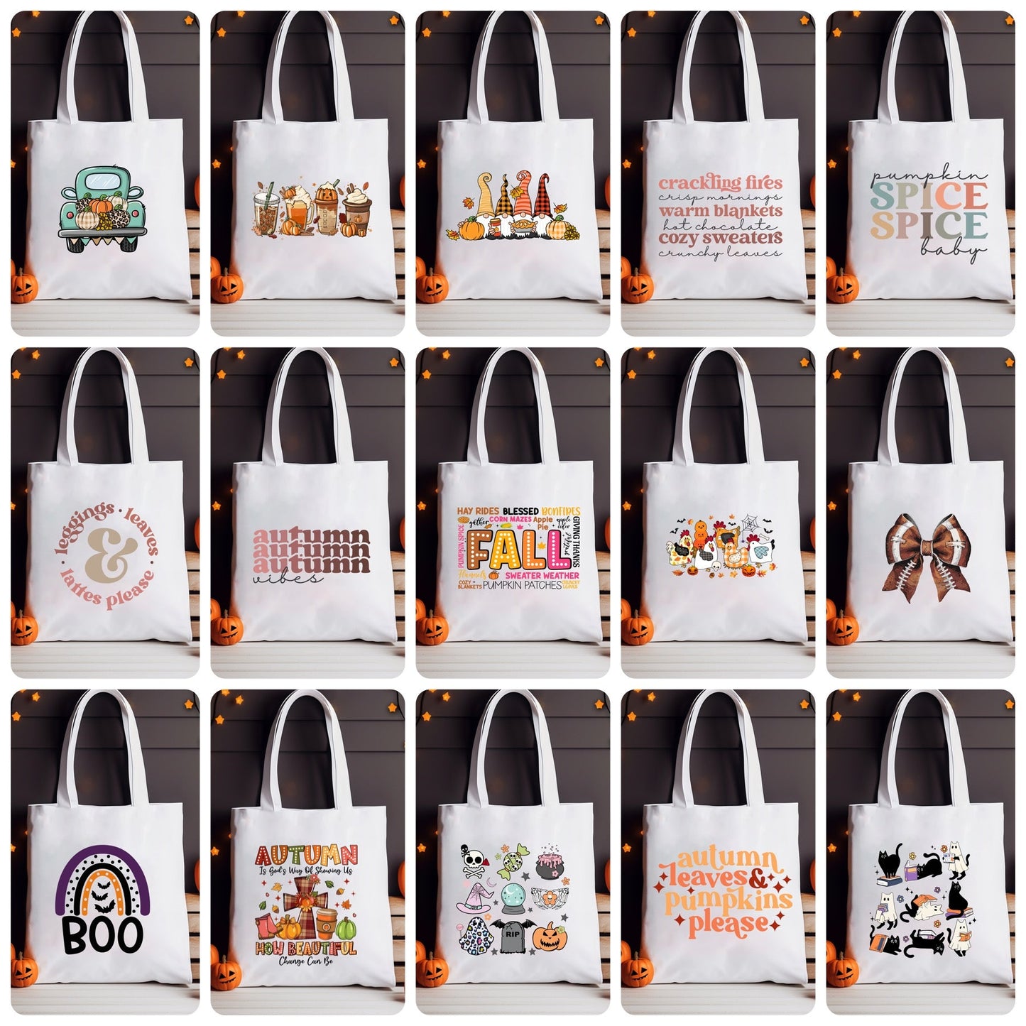 Tote Bag - Fall & Halloween - PREORDER