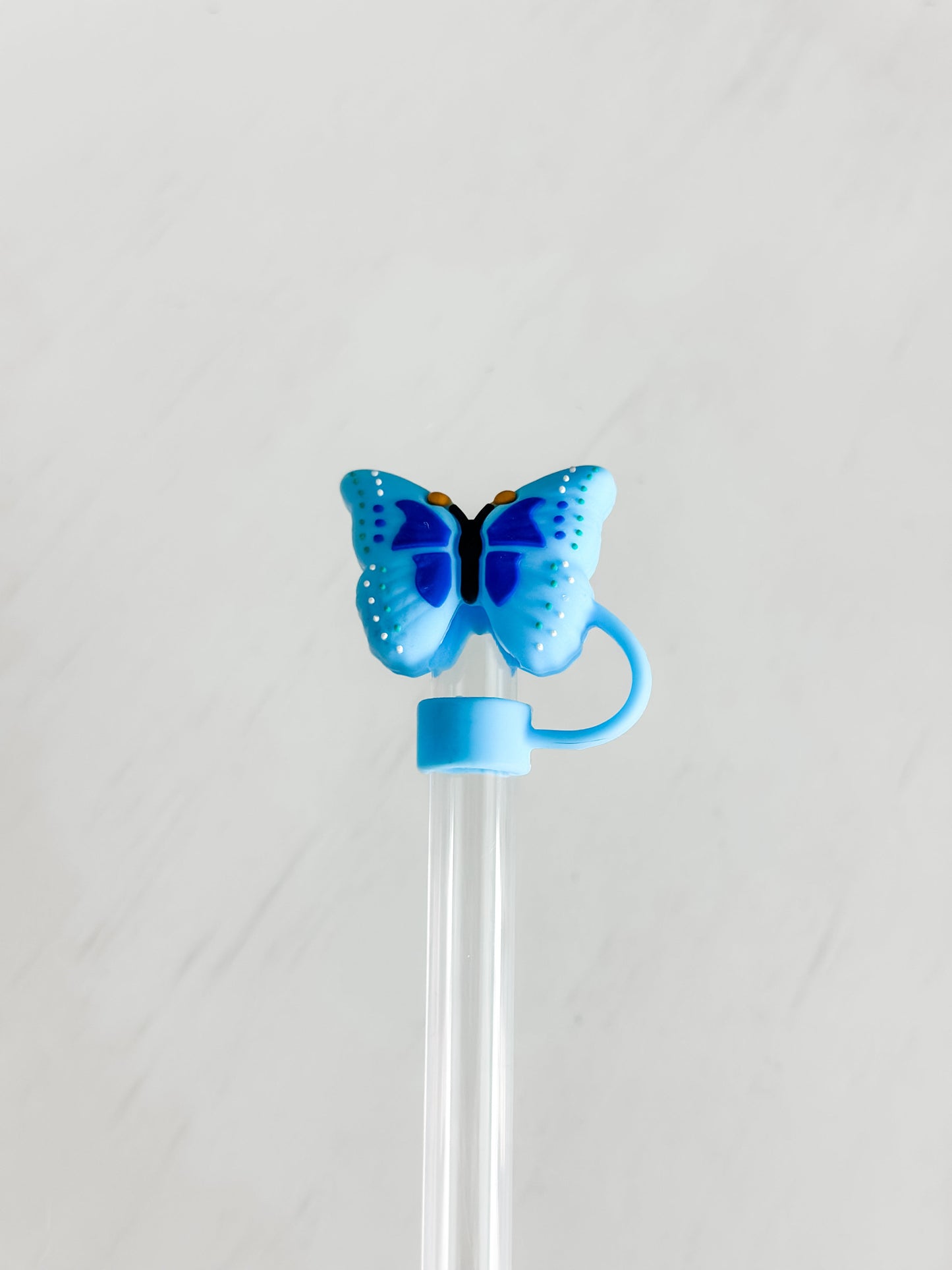 Straw Cover 10MM "Butterfly Blue"