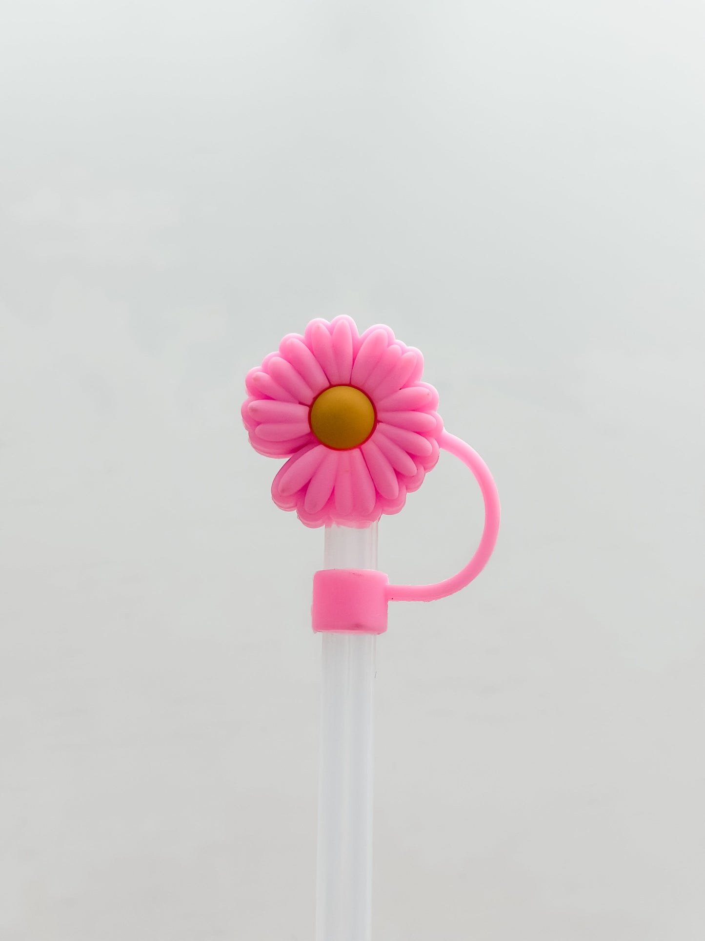 Straw Cover "Pink Daisy"