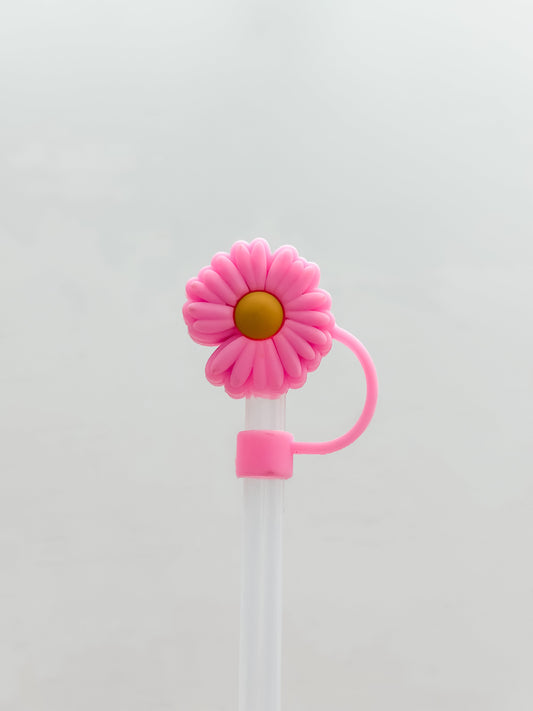 Straw Cover "Pink Daisy"