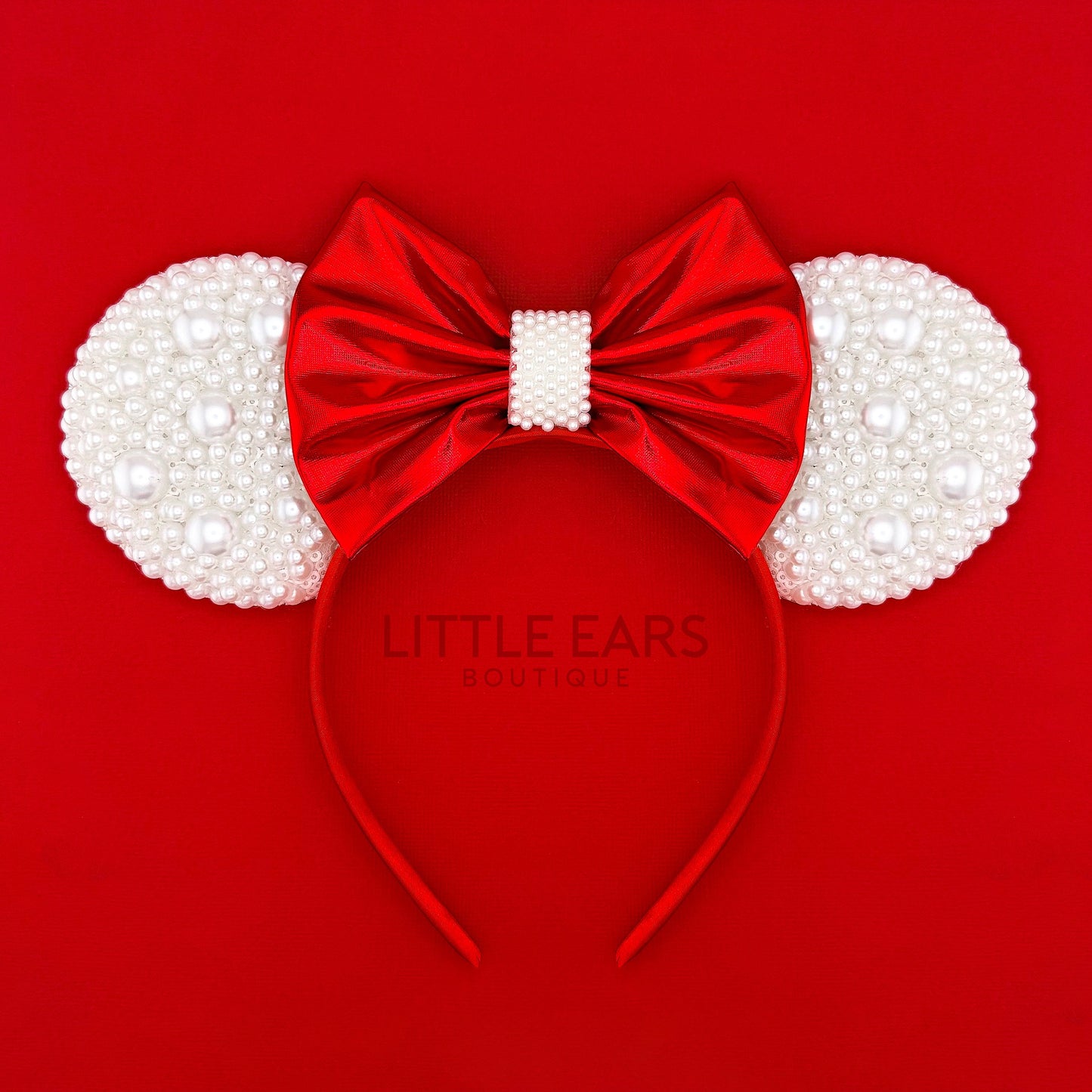 Christmas Pearls Sparkle Mickey Ears