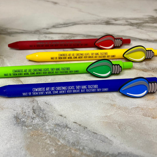 Pen - Coworker Christmas Light Saying