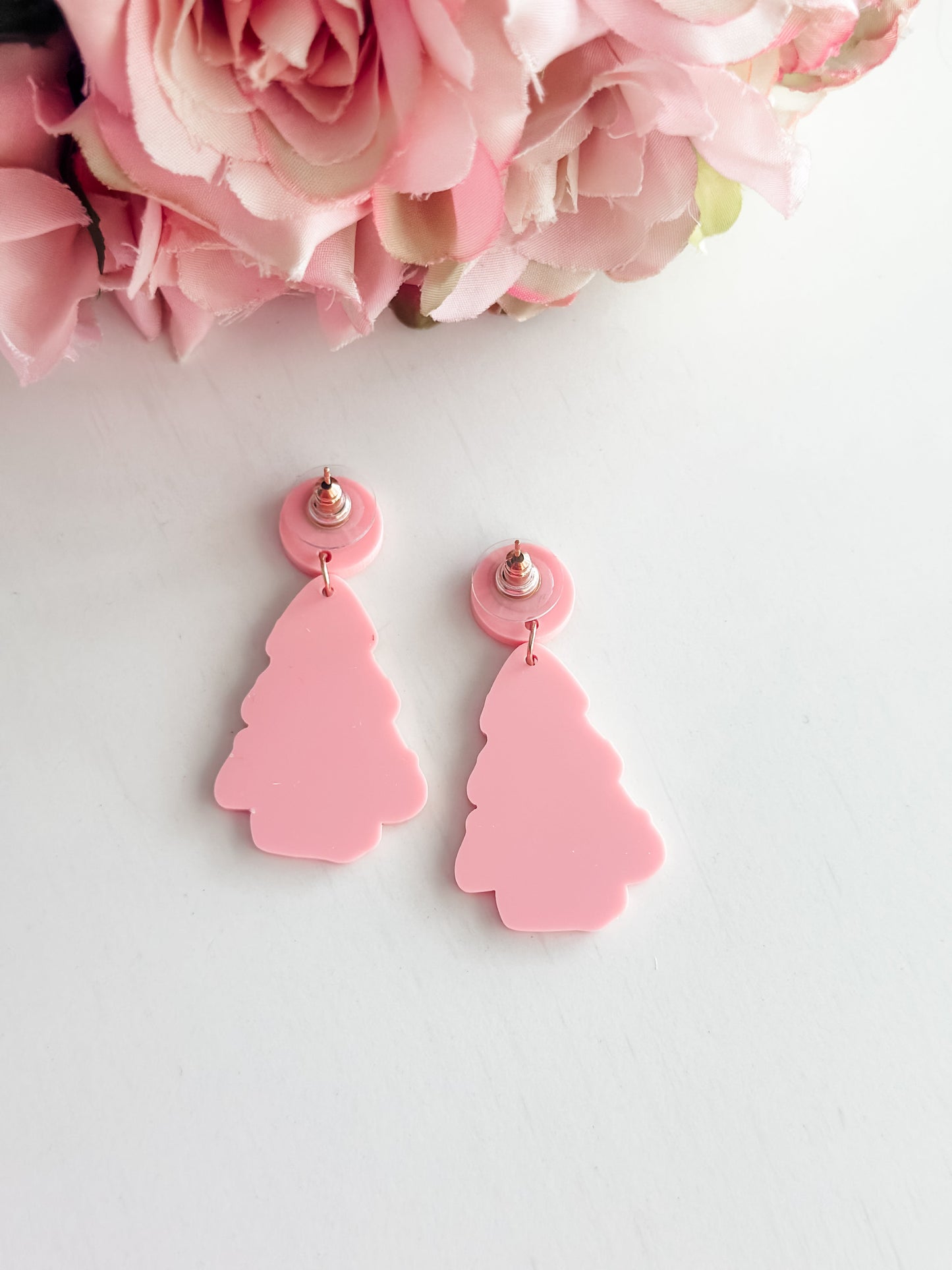 "Pink Christmas Tree" Dangles