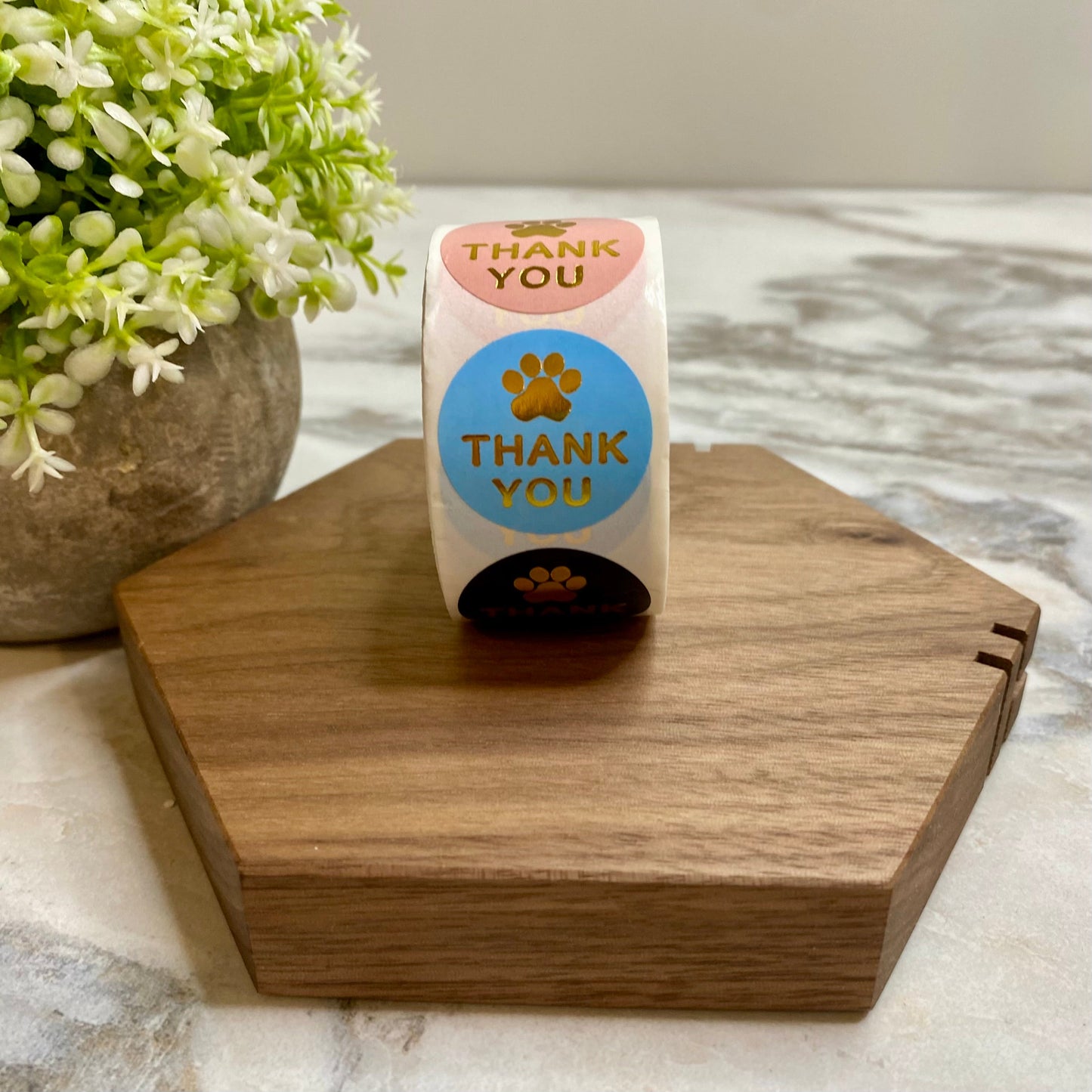 Sticker Roll - Thank You Paw Print