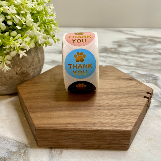 Sticker Roll - Thank You Paw Print