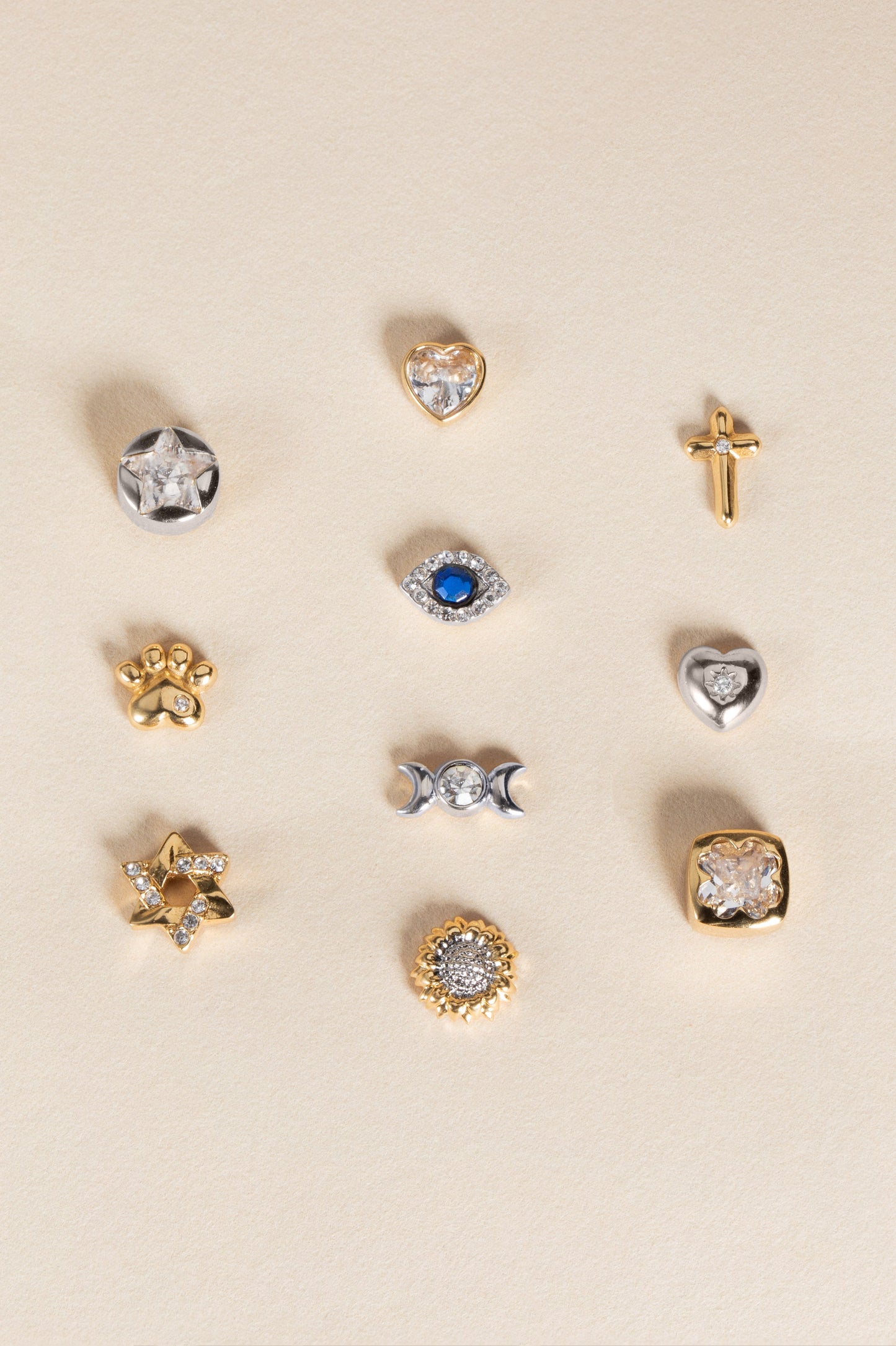 Crystal Paw Mini Stud Earrings