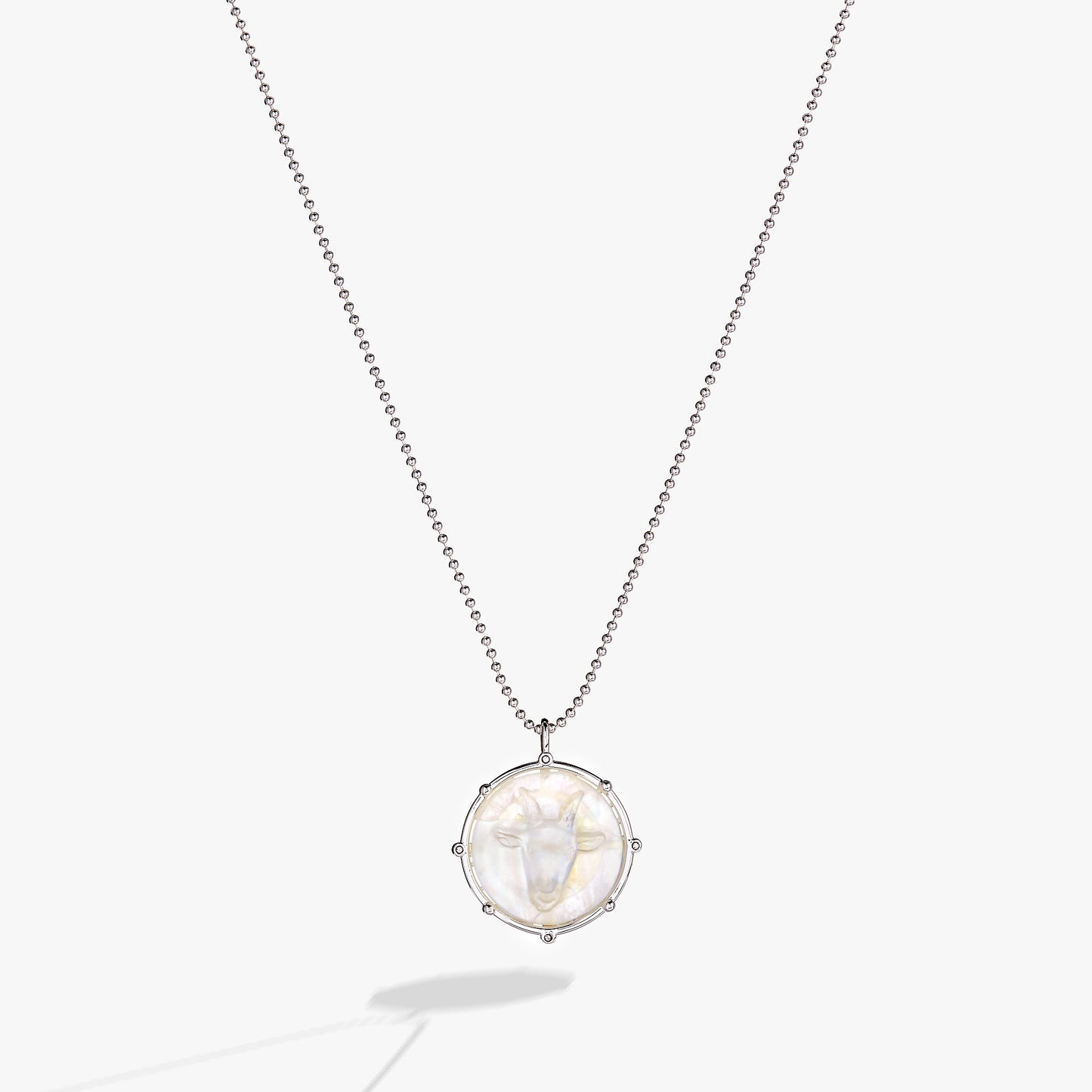 Capricorn Zodiac Double-Sided Charm Necklace